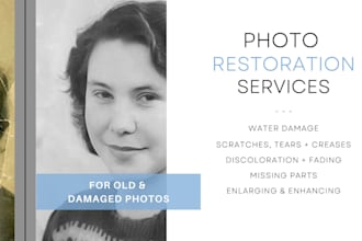 professionally restore and enhance your old, damaged photos