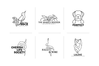 design detailed or simple line art logo for your company