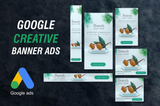 design professional and modern google banner ads