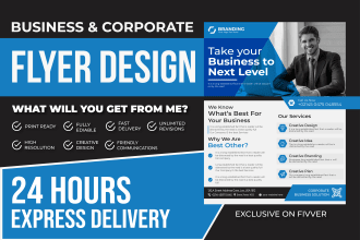 design creative modern business corporate medical flyer within 12 hours