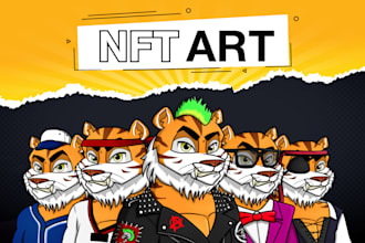 generate 10k nft arts for opensea