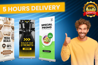 design custom roll up banners, pull up banners, and signage