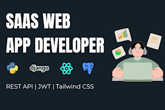 build a saas web application with django rest API and react