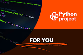 write or fix any python projects