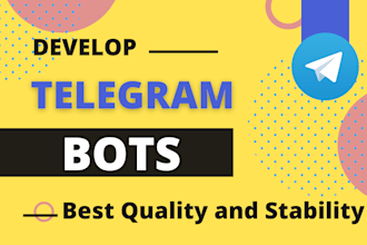 develop a professional telegram bot