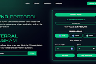 create token airdrop bot , presale page,  presale website