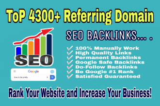 give you best referring domain SEO backlinks service for website ranking