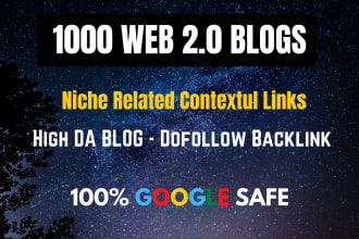do 1000 web 2 0 contextual do follow backlinks