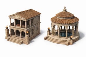 design 3d reconstruction of heritage and old building