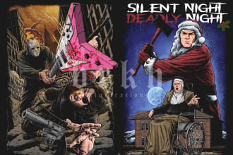 draw horror dark art with my amazing style for t shirt