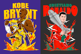 design football basketball sport illustration for t shirt