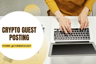publish 20 guest posting for crypto, ico, nft related sites