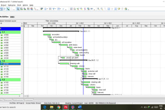 schedule gantt chart wbs on primavera p6 and ms project