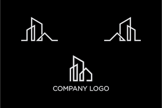 create a modern construction logo and minimalist