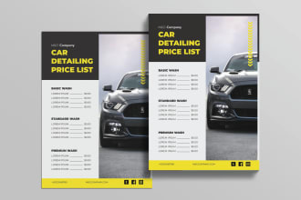 do business flyer, one sheet sale sheet and price sheet
