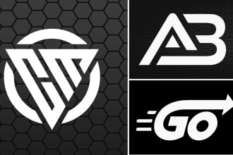 design a bold initial logo letters