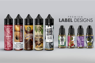 do product labels and box packaging for cbd, hemp, vape