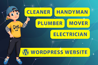 build a cleaning service website, plumber, handyman, electrician website