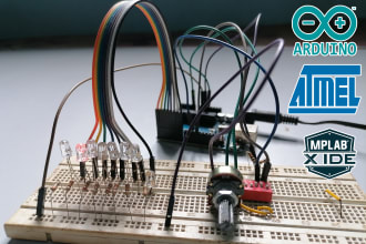 make arduino and atmel avr code in c and assembly