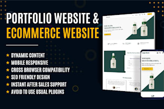 design and develop modern online shop and portfolio websites with elementor pro