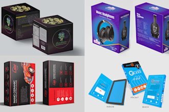 packaging box, food box and software box design