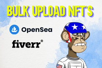 bulk upload nft to opensea
