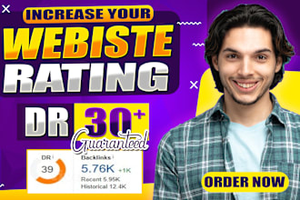 increase ahrefs dr 30 plus