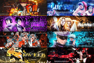 design eye catchy anime banners