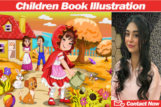 illustration  kids, children book, storybook illustration and book cover design