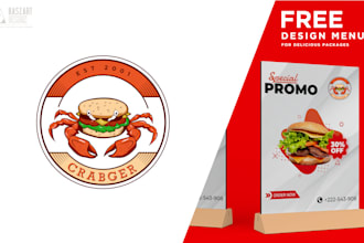 design food, restaurant, bbq, coffee and mascot logo vintage