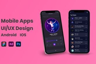 do mobile app UI UX design for android and ios