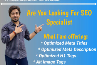 do meta tags, titles, descriptions, image alt for on page SEO