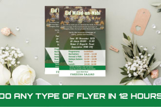 design a professional flyer or brochure for your business
