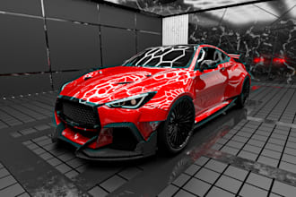 creat a 3d model of your car and tuning him