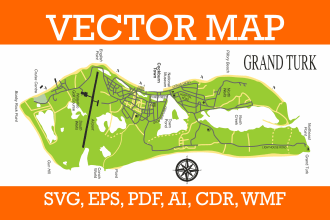 create vector map in illustrator in svg, eps, pdf, ai, cdr, dxf, dwg