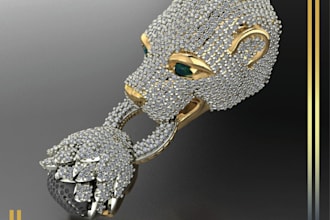 create high quality  jewelry 3d model for printing