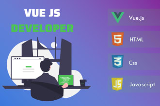 be your front end vue js developer
