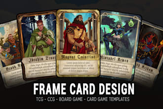 create original card template for your game