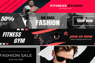 design facebook, twitter, linkedin, youtube, instagram banner