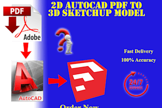 convert pdf autocad file to sketchup or sketchup layouts
