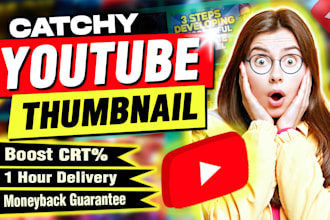 design catchy  video thumbnail for youtube