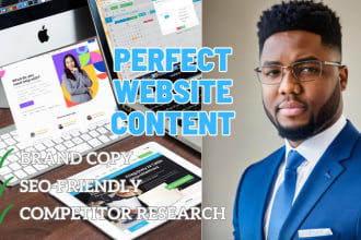 write persuasive website content and landing page copy