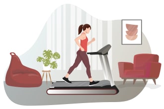 make unique flat vector illustration for your website, app or thumbnail