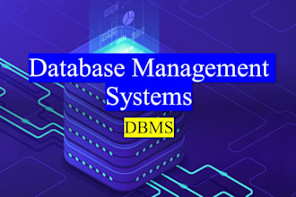 do any tasks related to database management systems dbms