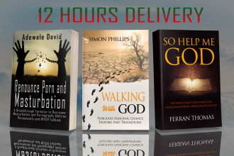 design a christian book cover , createspace cover