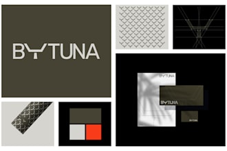 design a logo with brand kit guidelines or brand style guide
