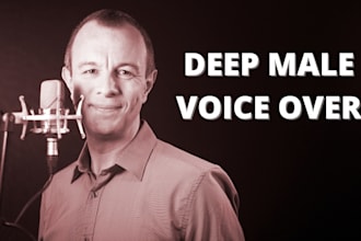 record a professional deep male voice over