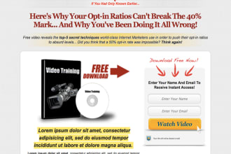 make a complete squeeze page wordpress base