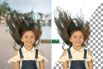 cut out images background remove in photoshop fast delevery