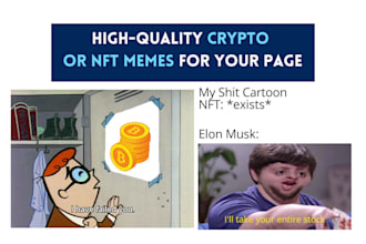 create high quality crypto memes for your page